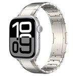 Bracelet de montre à boucle en titane pur à une seule bille, pour Apple Watch 46 mm / 49 mm / 45 mm / 44 mm, pour Apple Watch 42 mm / 41 mm / 40 mm / 38 mm