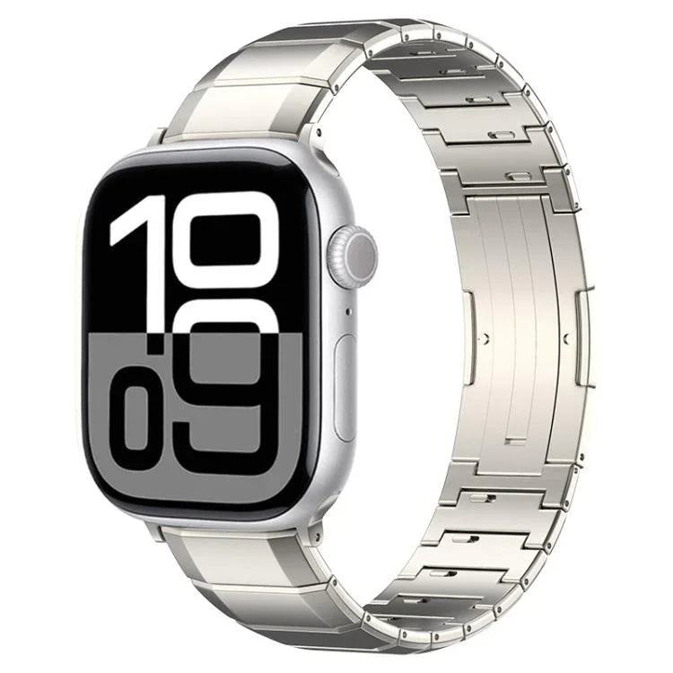 Bracelet de montre à boucle en titane pur à une seule bille, pour Apple Watch 46 mm / 49 mm / 45 mm / 44 mm, pour Apple Watch 42 mm / 41 mm / 40 mm / 38 mm