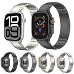 Bracelet de montre à boucle en titane pur à une seule bille, pour Apple Watch 46 mm / 49 mm / 45 mm / 44 mm, pour Apple Watch 42 mm / 41 mm / 40 mm / 38 mm