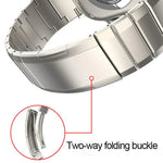 Bracelet de montre à boucle en titane pur à une seule bille, pour Apple Watch 46 mm / 49 mm / 45 mm / 44 mm, pour Apple Watch 42 mm / 41 mm / 40 mm / 38 mm