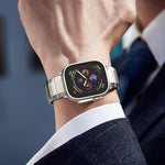 Bracelet de montre à boucle en titane pur à une seule bille, pour Apple Watch 46 mm / 49 mm / 45 mm / 44 mm, pour Apple Watch 42 mm / 41 mm / 40 mm / 38 mm