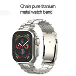 Bracelet de montre détachable en titane avec boucle en forme de tortue en forme de T, pour Apple Watch 46 mm / 49 mm / 45 mm / 44 mm, pour Apple Watch 42 mm / 41 mm / 40 mm / 38 mm