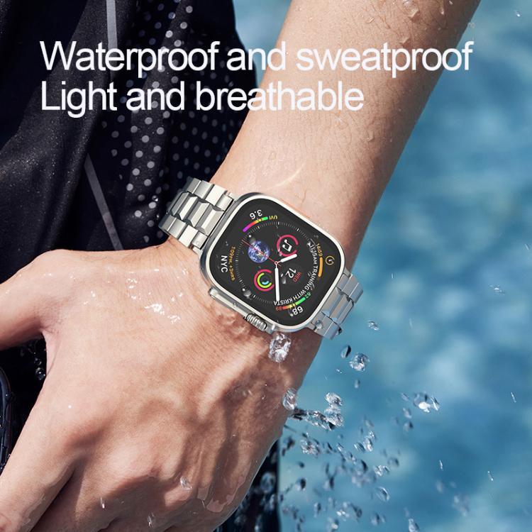 Bracelet de montre détachable en titane avec boucle en forme de tortue en forme de T, pour Apple Watch 46 mm / 49 mm / 45 mm / 44 mm, pour Apple Watch 42 mm / 41 mm / 40 mm / 38 mm