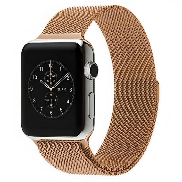 Bracelet de montre magnétique en métal à boucle milanaise xDfind, compatible avec les Apple Watch 46 mm / 49 mm / 45 mm / 44 mm et 42 mm / 41 mm / 40 mm / 38 mm.