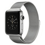 Bracelet de montre magnétique en métal à boucle milanaise xDfind, compatible avec les Apple Watch 46 mm / 49 mm / 45 mm / 44 mm et 42 mm / 41 mm / 40 mm / 38 mm.