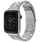 Bracelet de montre xDfind à trois billes et boucle déployante en acier inoxydable, compatible avec Apple Watch 46 mm / 49 mm / 45 mm / 44 mm et Apple Watch 42 mm / 41 mm / 40 mm / 38 mm.