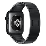 Bracelet de montre xDfind à une perle en acier inoxydable, compatible avec les Apple Watch 46 mm / 49 mm / 45 mm / 44 mm et 42 mm / 41 mm / 40 mm / 38 mm.