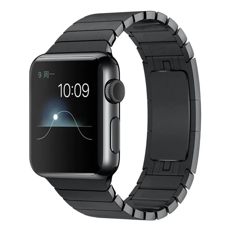 Bracelet de montre xDfind à une perle en acier inoxydable, compatible avec les Apple Watch 46 mm / 49 mm / 45 mm / 44 mm et 42 mm / 41 mm / 40 mm / 38 mm.