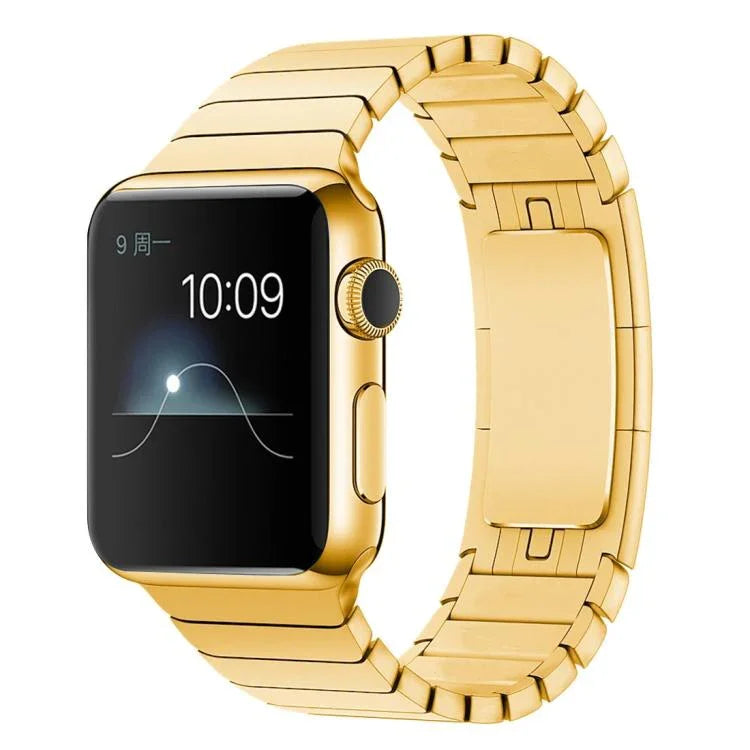 Bracelet de montre xDfind à une perle en acier inoxydable, compatible avec les Apple Watch 46 mm / 49 mm / 45 mm / 44 mm et 42 mm / 41 mm / 40 mm / 38 mm.