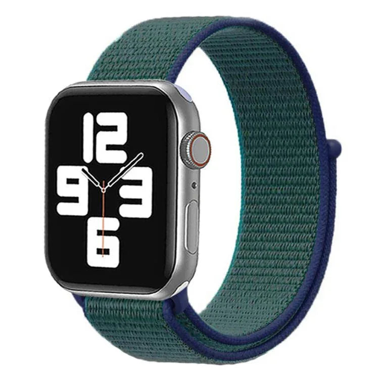 Bracelet de montre xDfind en nylon avec fermeture auto-agrippante, pour Apple Watch 42 mm / 41 mm / 40 mm / 38 mm