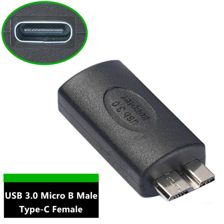 Adaptateur ordinateur disque dur mobile USB3.0, Type-C femelle vers Micro USB mâle