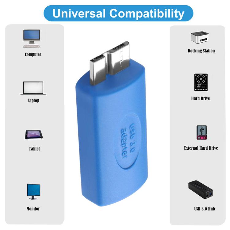 Adaptateur ordinateur disque dur mobile USB3.0, Type-C femelle vers Micro USB mâle