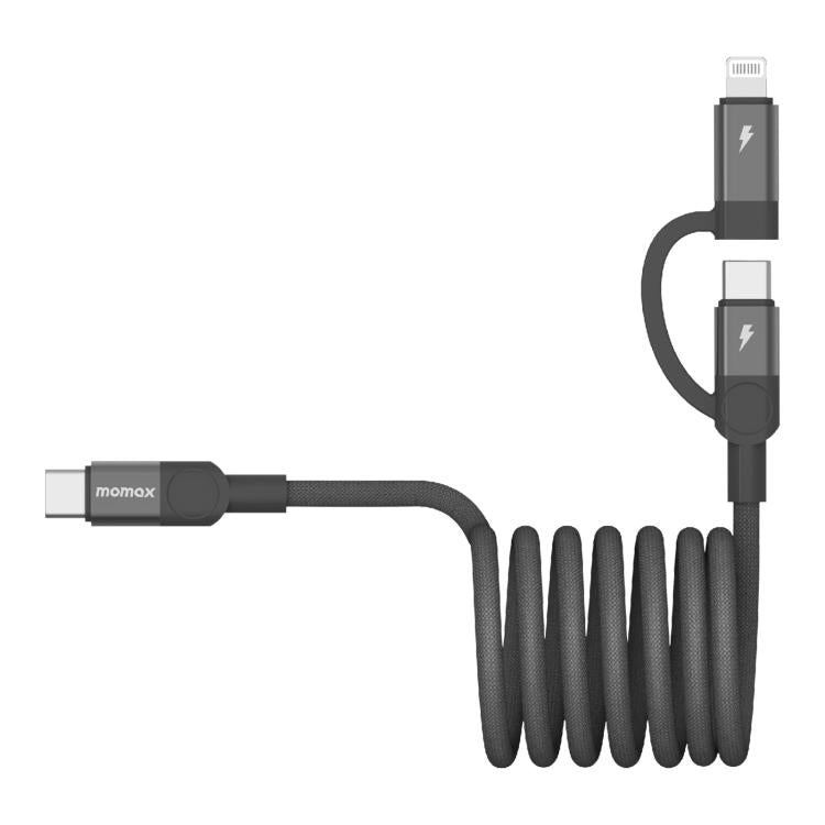 Câble de données magnétique Momax Mag.Link Duo 60W USB-C / Type-C vers USB-C / Type-C / 8 broches, DC58 1m, DL58 60W 1m