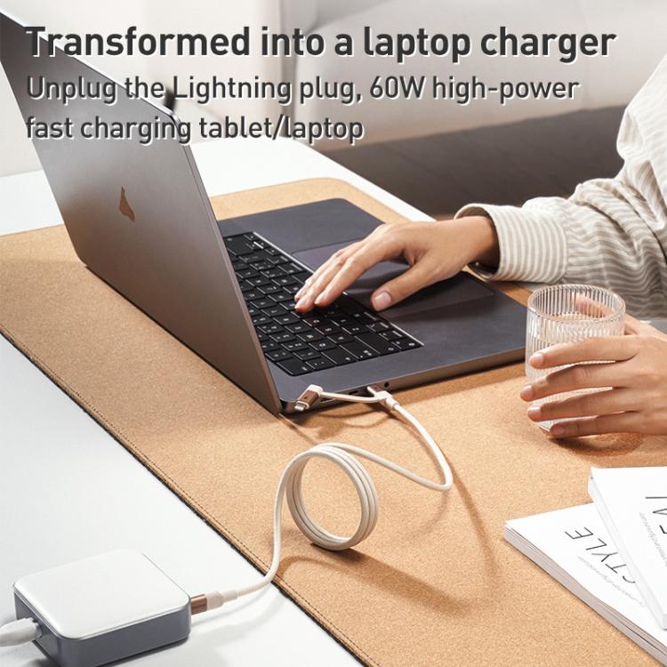 Câble de données magnétique Momax Mag.Link Duo 60W USB-C / Type-C vers USB-C / Type-C / 8 broches, DC58 1m, DL58 60W 1m