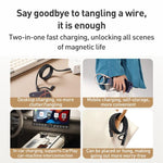 Câble de données magnétique Momax Mag.Link Duo 60W USB-C / Type-C vers USB-C / Type-C / 8 broches, DC58 1m, DL58 60W 1m