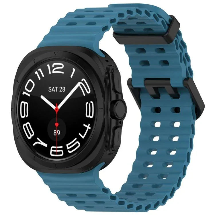 Bracelet de montre en silicone à double boucle xDfind Ocean Hole, pour Samsung Galaxy Watch Ultra 47mm / Ultra 2025