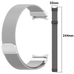 Bracelet de montre magnétique à dégagement rapide xDfind Milan en acier inoxydable, pour Samsung Galaxy Watch7 / FE / 6 / 5 / 4