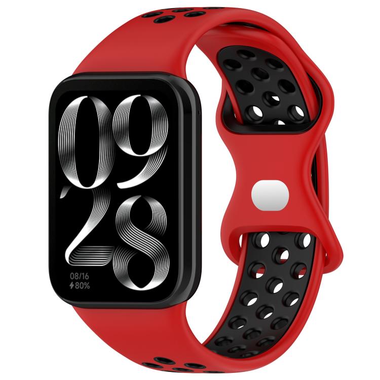 xDfind Dual Color Butterfly Buckle Silicone Watch Band, For Xiaomi Band 10 Pro/9 Pro/Redmi Watch 6/5/4, For Redmi Watch 5 / Redmi Watch 4