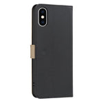 Étui de téléphone en cuir RFID à motif de fleurs évidées de couleur, pour iPhone XS Max, pour iPhone 6 Plus / 7 Plus / 8 Plus, pour iPhone 6 / 7 / 8