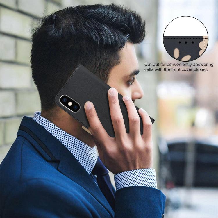 Étui de téléphone en cuir RFID à motif de fleurs évidées de couleur, pour iPhone XS Max, pour iPhone 6 Plus / 7 Plus / 8 Plus, pour iPhone 6 / 7 / 8