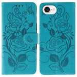 Étui de téléphone en cuir gaufré rose papillon, pour iPhone 17e / 16e, pour iPhone 17 Pro Max, pour iPhone 17 Pro, pour iPhone 17, pour iPhone Air
