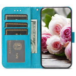 Étui de téléphone en cuir gaufré rose papillon, pour iPhone 17e / 16e, pour iPhone 17 Pro Max, pour iPhone 17 Pro, pour iPhone 17, pour iPhone Air