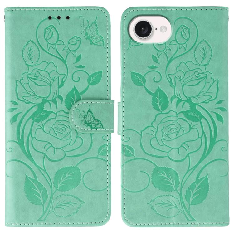 Étui de téléphone en cuir gaufré rose papillon, pour iPhone 17e / 16e, pour iPhone 17 Pro Max, pour iPhone 17 Pro, pour iPhone 17, pour iPhone Air