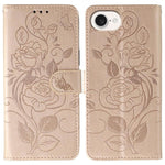 Étui de téléphone en cuir gaufré rose papillon, pour iPhone 17e / 16e, pour iPhone 17 Pro Max, pour iPhone 17 Pro, pour iPhone 17, pour iPhone Air