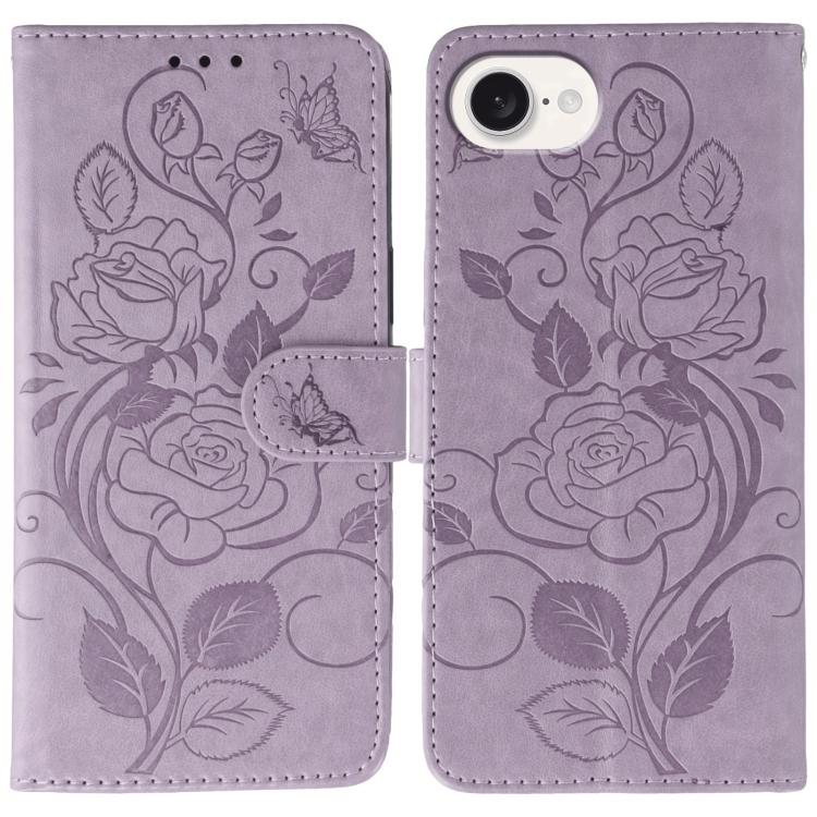 Étui de téléphone en cuir gaufré rose papillon, pour iPhone 17e / 16e, pour iPhone 17 Pro Max, pour iPhone 17 Pro, pour iPhone 17, pour iPhone Air
