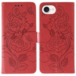 Étui de téléphone en cuir gaufré rose papillon, pour iPhone 17e / 16e, pour iPhone 17 Pro Max, pour iPhone 17 Pro, pour iPhone 17, pour iPhone Air