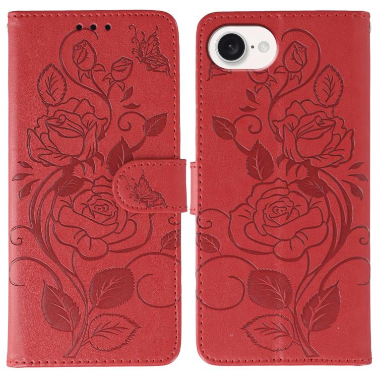 Étui de téléphone en cuir gaufré rose papillon, pour iPhone 17e / 16e, pour iPhone 17 Pro Max, pour iPhone 17 Pro, pour iPhone 17, pour iPhone Air
