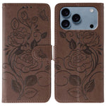 Étui de téléphone en cuir gaufré rose papillon, pour iPhone 17e / 16e, pour iPhone 17 Pro Max, pour iPhone 17 Pro, pour iPhone 17, pour iPhone Air