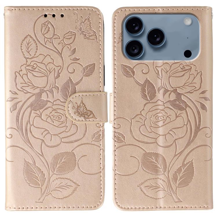 Étui de téléphone en cuir gaufré rose papillon, pour iPhone 17e / 16e, pour iPhone 17 Pro Max, pour iPhone 17 Pro, pour iPhone 17, pour iPhone Air
