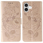 Étui de téléphone en cuir gaufré rose papillon, pour iPhone 17e / 16e, pour iPhone 17 Pro Max, pour iPhone 17 Pro, pour iPhone 17, pour iPhone Air