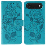 Étui de téléphone en cuir gaufré rose papillon, pour iPhone 17e / 16e, pour iPhone 17 Pro Max, pour iPhone 17 Pro, pour iPhone 17, pour iPhone Air