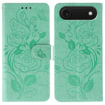 Étui de téléphone en cuir gaufré rose papillon, pour iPhone 17e / 16e, pour iPhone 17 Pro Max, pour iPhone 17 Pro, pour iPhone 17, pour iPhone Air