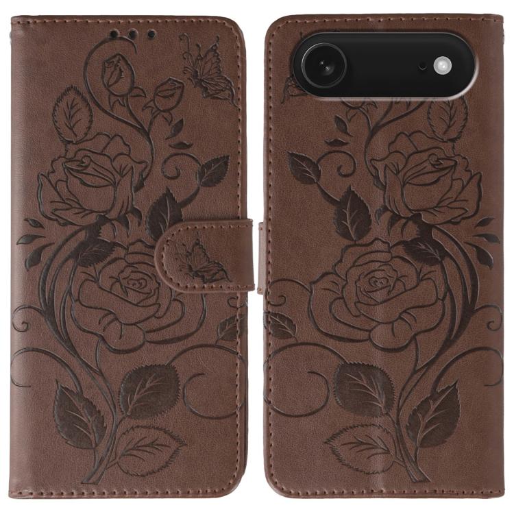 Étui de téléphone en cuir gaufré rose papillon, pour iPhone 17e / 16e, pour iPhone 17 Pro Max, pour iPhone 17 Pro, pour iPhone 17, pour iPhone Air