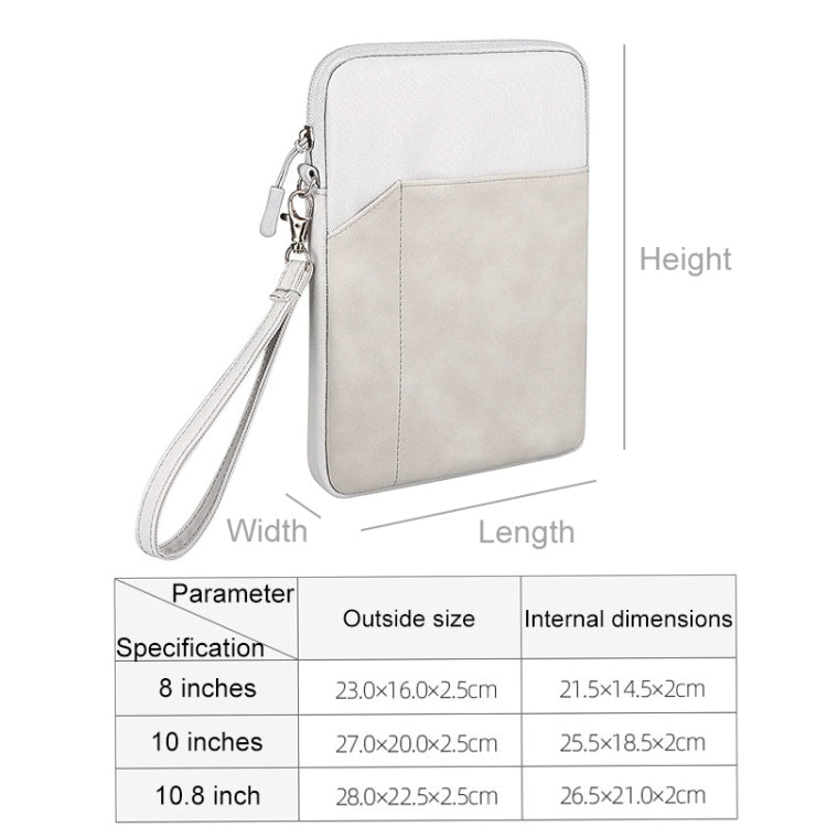 Housse de protection en feutre ND00S, sac de transport intérieur, pour tablette de 8 pouces ou moins, pour tablette de 10 pouces ou moins, pour tablette de 10,8 pouces ou moins