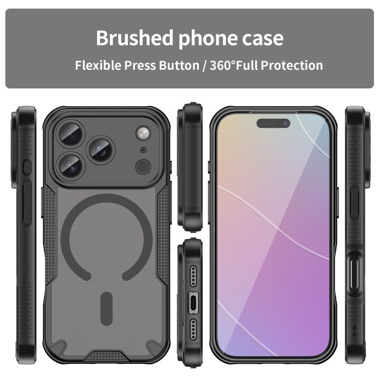 Coque de téléphone magnétique Armor Glaze MagSafe, Pour iPhone 17 Pro Max, Pour iPhone 17 Pro, Pour iPhone 17, Pour iPhone Air