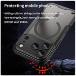 Coque de téléphone magnétique Armor Glaze MagSafe, Pour iPhone 17 Pro Max, Pour iPhone 17 Pro, Pour iPhone 17, Pour iPhone Air