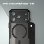 Coque de téléphone magnétique Armor Glaze MagSafe, Pour iPhone 17 Pro Max, Pour iPhone 17 Pro, Pour iPhone 17, Pour iPhone Air