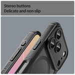 Coque de téléphone magnétique Armor Glaze MagSafe, Pour iPhone 17 Pro Max, Pour iPhone 17 Pro, Pour iPhone 17, Pour iPhone Air