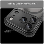 Coque de téléphone magnétique Armor Glaze MagSafe, Pour iPhone 17 Pro Max, Pour iPhone 17 Pro, Pour iPhone 17, Pour iPhone Air