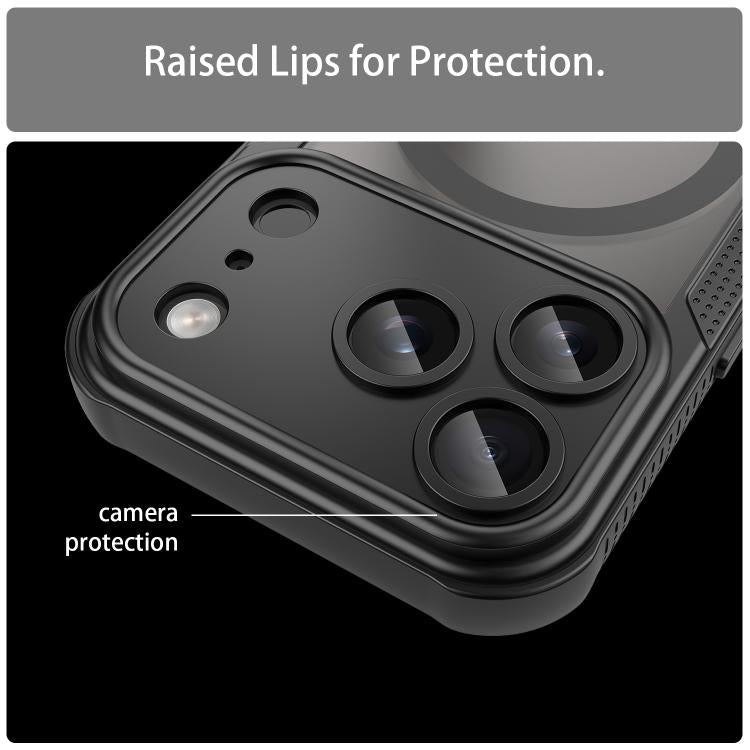 Coque de téléphone magnétique Armor Glaze MagSafe, Pour iPhone 17 Pro Max, Pour iPhone 17 Pro, Pour iPhone 17, Pour iPhone Air