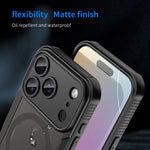 Coque de téléphone magnétique Armor Glaze MagSafe, Pour iPhone 17 Pro Max, Pour iPhone 17 Pro, Pour iPhone 17, Pour iPhone Air