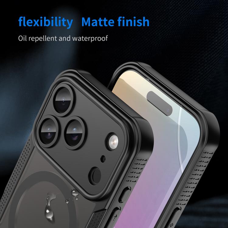 Coque de téléphone magnétique Armor Glaze MagSafe, Pour iPhone 17 Pro Max, Pour iPhone 17 Pro, Pour iPhone 17, Pour iPhone Air