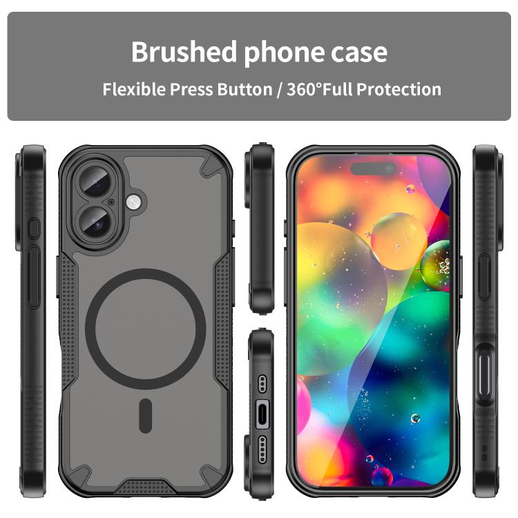 Coque de téléphone magnétique Armor Glaze MagSafe, Pour iPhone 17 Pro Max, Pour iPhone 17 Pro, Pour iPhone 17, Pour iPhone Air