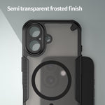 Coque de téléphone magnétique Armor Glaze MagSafe, Pour iPhone 17 Pro Max, Pour iPhone 17 Pro, Pour iPhone 17, Pour iPhone Air