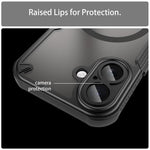 Coque de téléphone magnétique Armor Glaze MagSafe, Pour iPhone 17 Pro Max, Pour iPhone 17 Pro, Pour iPhone 17, Pour iPhone Air