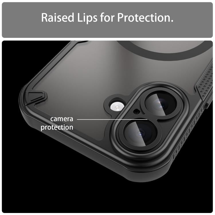 Coque de téléphone magnétique Armor Glaze MagSafe, Pour iPhone 17 Pro Max, Pour iPhone 17 Pro, Pour iPhone 17, Pour iPhone Air